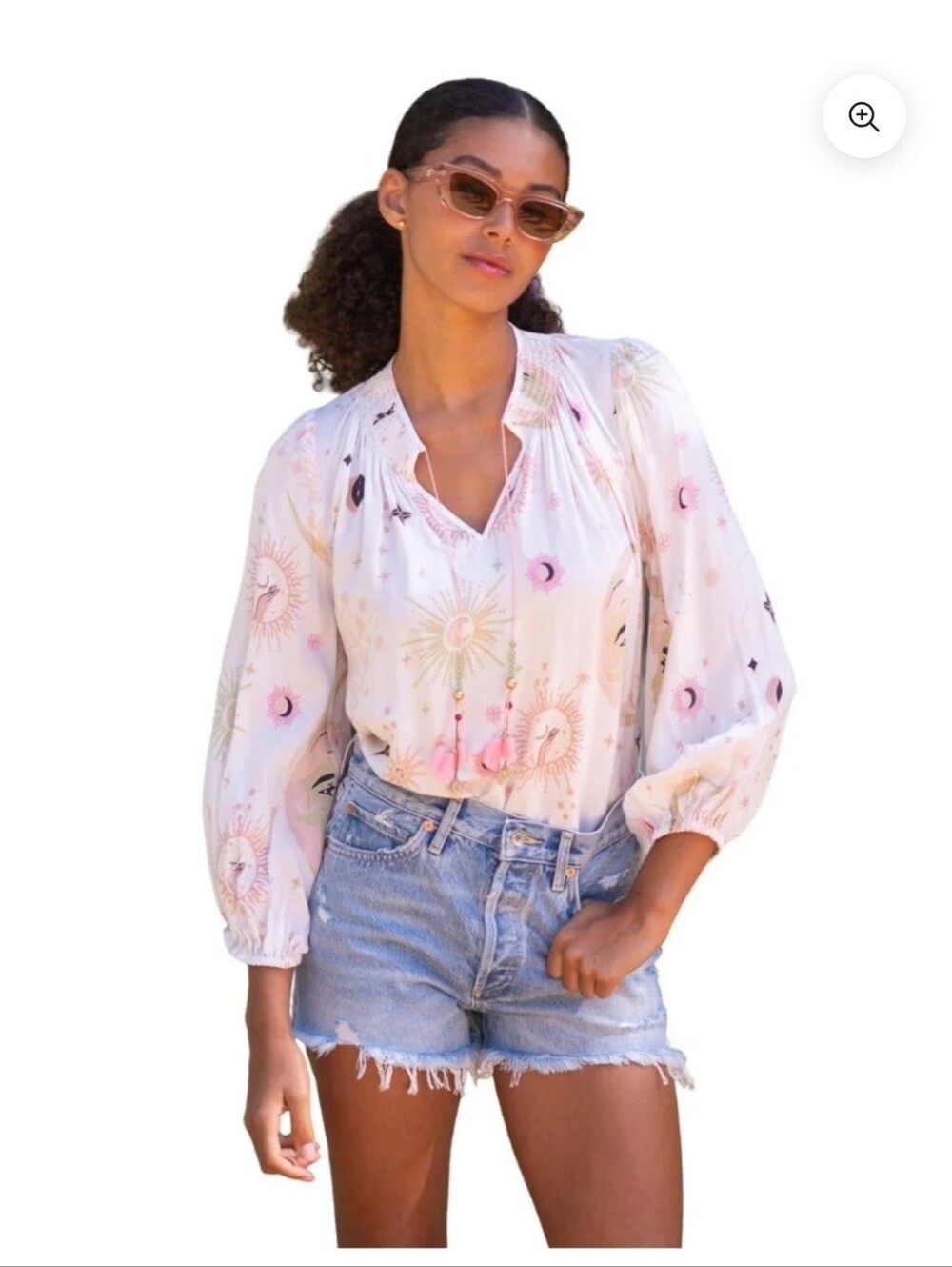Bell By Alicia Bell Naomi Top Cream Stars And Moon Size XS
